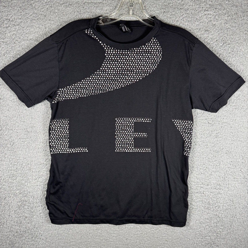 Oakley Shirt Small Short Sleeve Tee Black Y2K